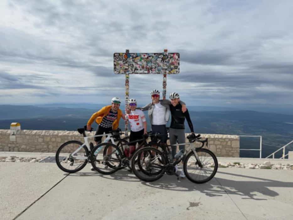 Long weekend getaway to Bédoin with the club staying at the lovely @cyclecoffeesociety with the @austercc team 

Managed to get a get weather window to take on Ventoux, cold at top but not too much wind which was ideal 😃 bagged a new 1.5hr power PB whilst at it too so mega happy with that one. 

Last time I came here I was 4 weeks post slipping a disc so wasn’t exactly the trip I had imagined but this time round got to go on lots more adventures and ride on some of the amazing roads around the area. Obviously Ventoux is the standout but really recommend the exploring wider than that! 

Ended the weekend with a big 200km ride which meant the rainy day Monday turned into a welcome rest day for me 😃

First weekend wearing our new couples jersey for 2026… absolutely love this one @blacksheep__cc 

#clipinlooksharp #cyclinglife #lifebehindbars #fromwhereiride #neverstopriding