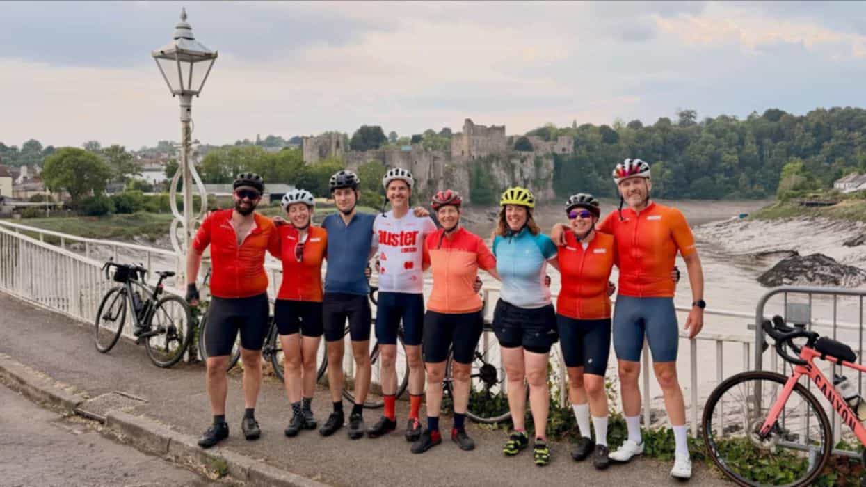 What a day - London to Wales!
 
This year’s supported club ride took us across the border to Wales.

When Saturday morning came around a team of 13, made up of 2 support crew and 11 riders set off from Richmond Park and High Wycombe on the mammoth challenge to cycle to Wales.
 
The feed station options were picnic blankets rolled out in the sun to eat, then go, go, go! I can honestly say I’ve never appreciated a cheese and ham roll so much! Breaking down the route one feed station at a time made it manageable both physically and psychologically.

Blessed with the weather, sunny, but not too hot, we got to enjoy the Cotswold in all its beauty.

Some riders had to fight with a caravan for space on the 20% climb of Symonds Yat, while Ruth held back the traffic with some tactical driving to protect the riders…our support team was never off duty.
 
Stories of blisters and bruised bits, sore knees and not so peachy peaches, were shared later in the hotel while we demolished a Dominoes feast. Dominoes cookies were a first for me, I can highly recommend them.  

The following morning people left on their bikes for Chepstow, Newport, Bath and the carpark. 
 
Take away points:
Feeling very lucky to be part of Team Auster
All Tiaras are worth the pain
Partying in Ibiza prepares you for 5am starts 
Red Bull gives you watts